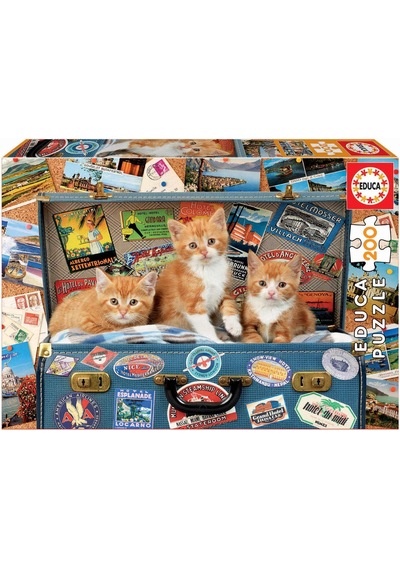 Educa 200 Parça Gezgin Yavru Kediler Puzzle 1 Adet