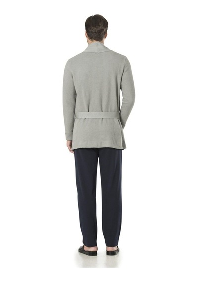 Pierre Cardin 5595 5'li Röpteşambır Pijama Seti - Gri Gri