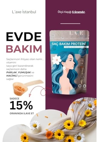 Tr Kuru-cansız Saçlara Parlaklık Terapisi Saç Bakım Proteini 50 Gram