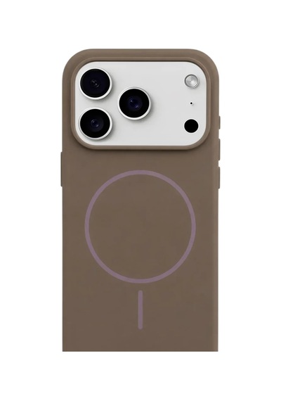 iPhone Uyumlu 17 Pro Max Aura Akıllı Magsafe Animasyonlu Silikon Kılıf Kahverengi