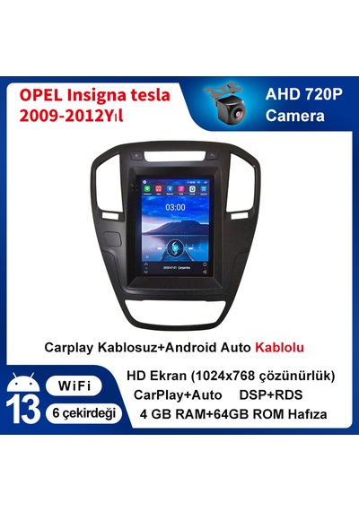 Opel Insigna Tesla 2009-2012yıl 4gb Ram 64gb Rom Multimedya Ca...
