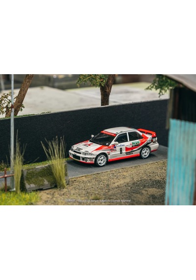 Tarmac Works 1/64 Mitsubishi Lancer Evolution Rallye Monte-carlo 1993 8 - Global64 Çok Renkli