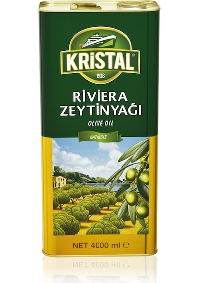 Kristal Riviera Zeytinyağı 4 Litre teneke