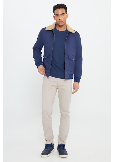 Ac&Co / Altınyıldız Classics Erkek Lacı Standart Fit Normal Kesim Gömlek Yaka Mont Lacivert Ac&Co / Altınyıldız Classics Erkek Lacı Standart Fit Normal Kesim Gömlek Yaka Mont Lacivert