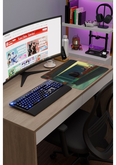 Nighthawks Gece Kuşları Tablo Hopper V5 48x40 Xl Gaming Kauçuk Kaymaz Taban Mouse Pad Fare Altlığı