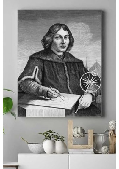 Pster16715 Nikolas Kopernik Bilimsel Kanvas Tablo 2 21 X 30
