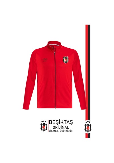 Beşiktaş Lisanslı Fermuarlı Dik Yaka Antrenman Sweat Ahşap Kutulu 001
