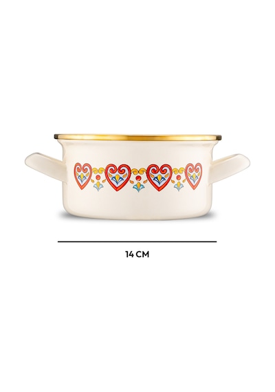 Solemar Emaye Midi Set 14 Cm Multicolor