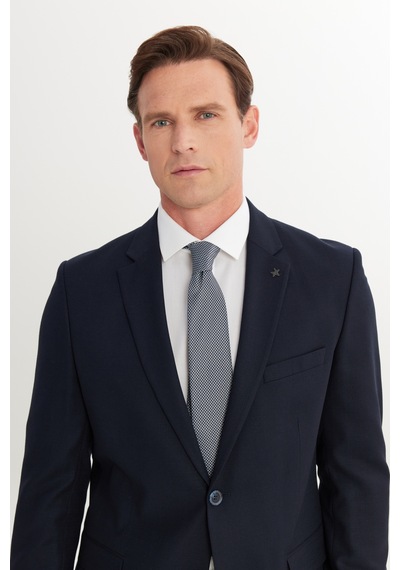 AC&Co / Altınyıldız Classics Erkek Lacı Slim Fit Dar Kesim Mono Yaka Armürlü Esnek Takım Elbise Lacı AC&Co / Altınyıldız Classics Erkek Lacı Slim Fit Dar Kesim Mono Yaka Armürlü Esnek Takım Elbise Lacı