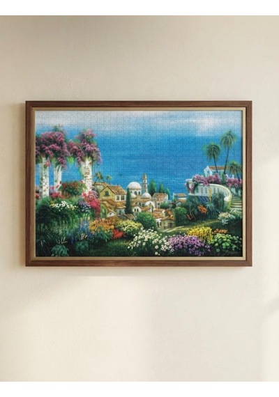 Yemeğe Davet Ve Sahil Köyü İkili Set - 1000 + 500 Parça İkili Puzzle Seti
