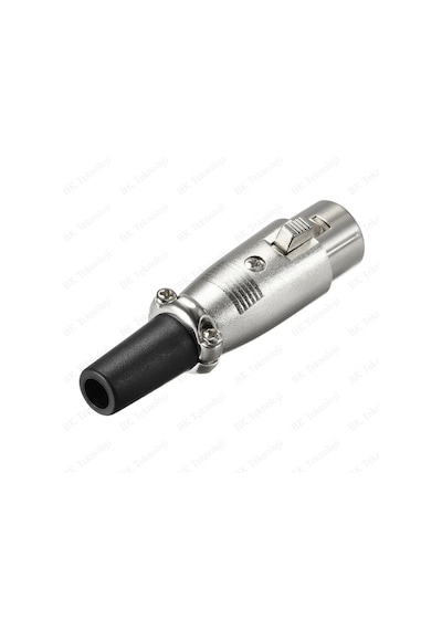 Xlr 3-Pin Dişi Lehim Tipi Metal Enstrüman Konnektörü