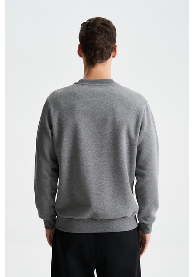 AR-MA Arma Erkek Regular Fit Pamuk Polyester Kumaş Karışımı Bisiklet Yaka Sweatshirt 001