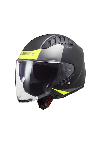 Ls2 Copter 2 Urbane Açık Kask Neon Sarı - Mat Siyah