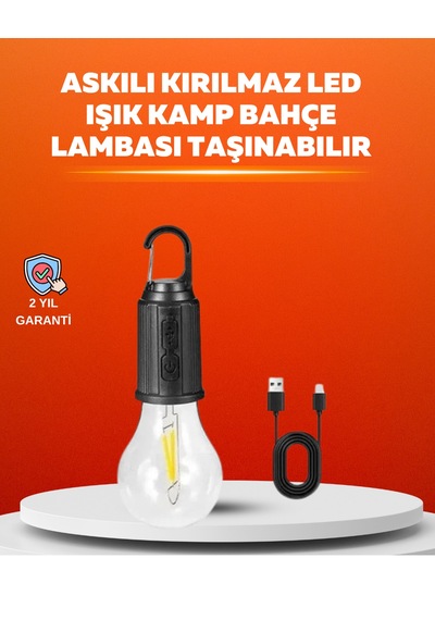 Dış Mekan Kullanımına Uygun Led Lamba - Lisinya Siyah