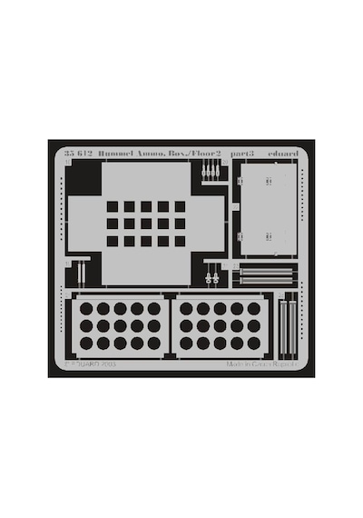 Eduard 35612 1/35 Ölçek, Hummel Ammo. Box/floor 2 Maket D