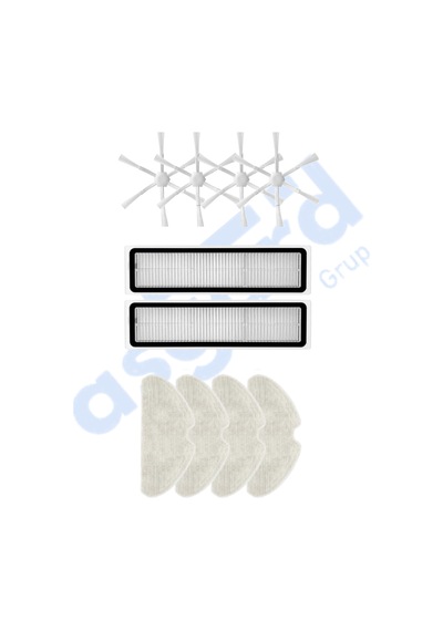 Dreame W10-w10 Pro Uyumlu 4 Yan Fırça 4 Filtre 2 Mop Pkt-iasgf0001414