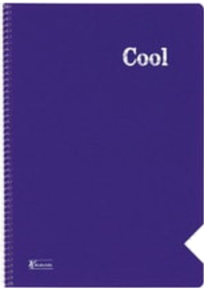Cool A4 Spiralli Pp Plastik Kapak 72 Yaprak Çizgisiz Defter-mor