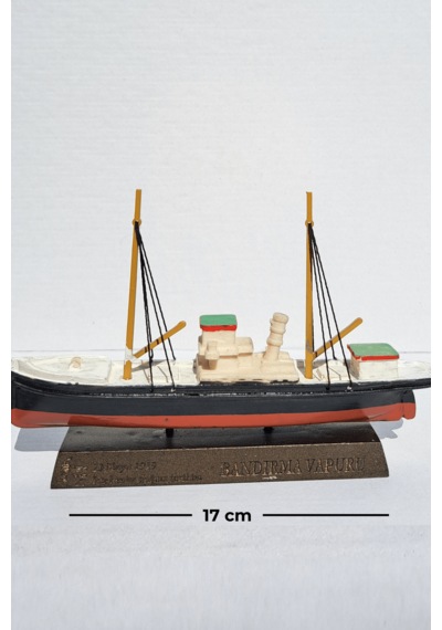 Bandırma Vapuru Maketi - Küçük Boy 17 Cm