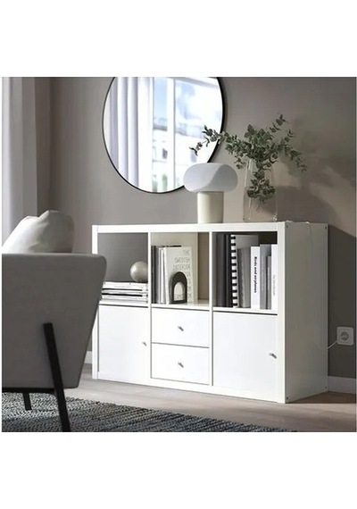 Ikea Kallax Açık Raf Ünitesi, Beyaz 77x112 Cm Beyaz