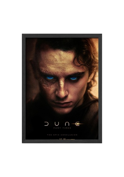 Dune Siyah Ahşap Çerçeveli Poster, Dekoratif Film Duvar Tablosu