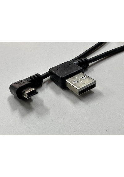 90 Derece 5 Pin Spiral Kablo 90 Derece Mini Usb Spiral Kablo 1 Metre