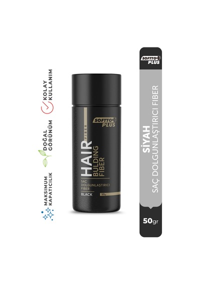 Saç Dolgunlaştırıcı Anında Dolgunluk Sağlayan Siyah Renk Fiber 50 Gr.