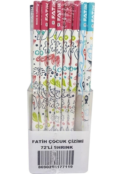 Fatih Kurşun Kalem Çocuk Çizimi Kurşu Kalem 72 Adet Kalem