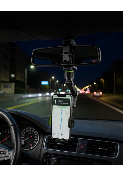 Araç İçi Telefon Tutucu 360 Dönebilen Katlanabilir Uczztelefontutucu-1 Belirtilmemiş
