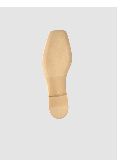 %100 Hakiki Deri Vizon Kadın Loafer VIZON