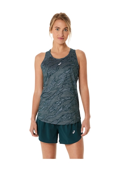 Asics Road All Over Prınt Tank Kadın Yeşil Atlet 2012d071-302 Yeşil