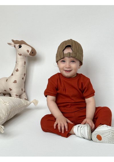 MiaBaby Kısa Kol Taytlı Takım Mia2xtytk Kiremit