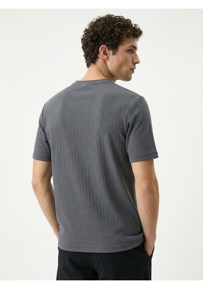 LOFT Regular Fit Erkek Tshirt K.kol Lf2043667 Q1.v1 Antrasit