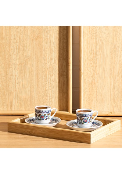 Porsima 130105043 Ahşap Tepsi 3lü Set Çay Kahve Bambu Sunumu Tepsi Seti Ahşap