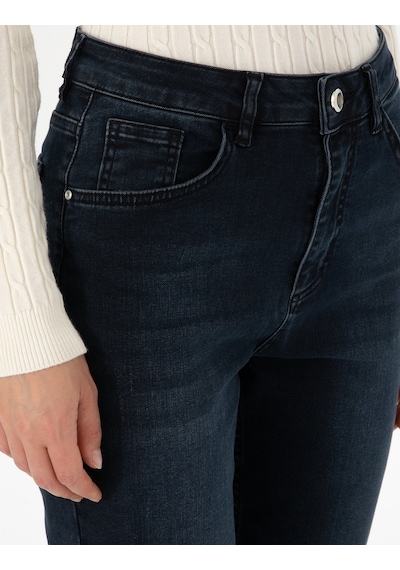 Pierre Cardin Kadın Koyu Mavi Pantolon Jean 50308408-vr032 Koyu Mavi