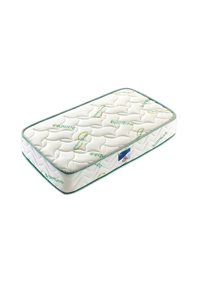 Uzunbebe 100X200 Opalin Bamboo Lüx Ortopedik Yaylı Yatak (Yastık Hediyeli)
