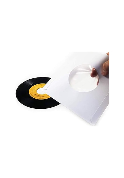 Beyaz Antistatik 45'lik 7" Plak Zarfı 20 Adet