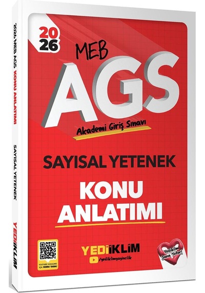 Yediiklim Yayınları 2026 Meb Ags Sayısal Yetenek Konu Anlatımı