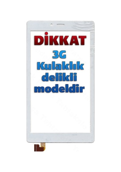 Alcatel Uyumlu Onetouch Pixi 4 8063 Dokunmatik Beyaz - Model 1