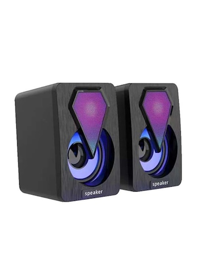 Leerfei Lf-1046 Rgb Led Mini Speaker 2 3 Watt Usb Hoparlör Seti