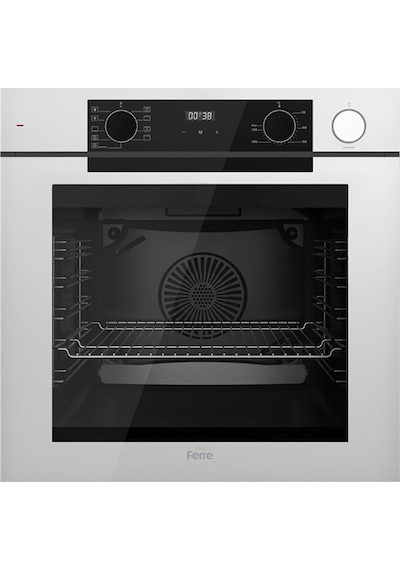 Ferre QEP64CB - SC406-WFA - D064-SA Fryart Artline Steam Beyaz Ankastre Set
