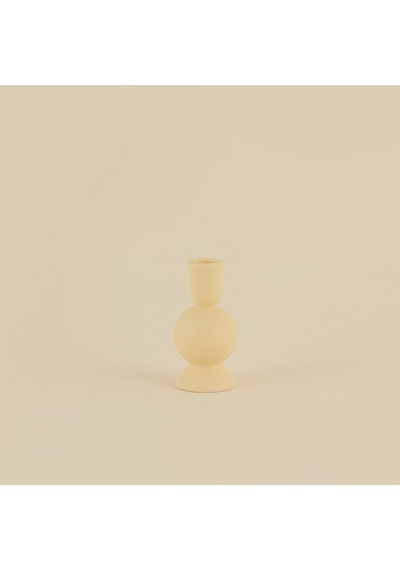 Karaca Home Enna Şamdan Bej 6,5x6,5x13 Cm