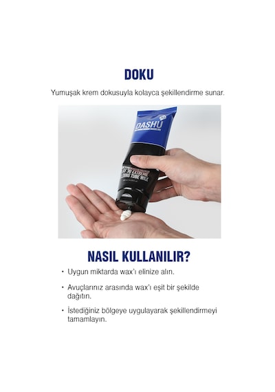 Hijyenik Kullanım Sunan Kalıntı Bırakmayan Ultra Güçlü Dashu Play 3d Extreme Holding Tube Wax 200ml