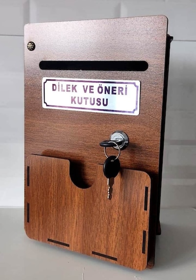 Cepli Ahşap Dilek Ve Öneri Kutusu