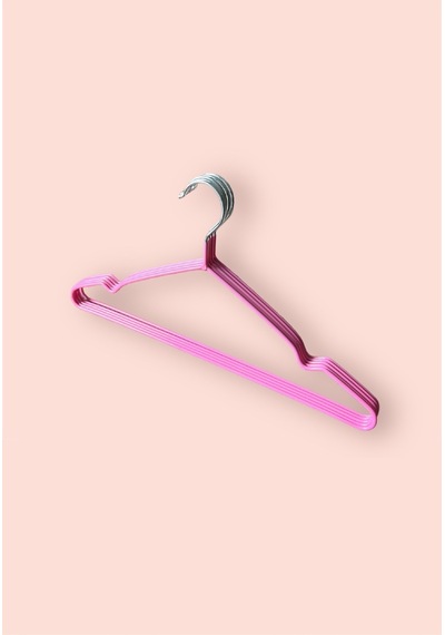 Silikon Kaplamalı Kaydırmaz Metal Elbise Askısı 40 Cm - 5 Adet Metal Mavi Diğer
