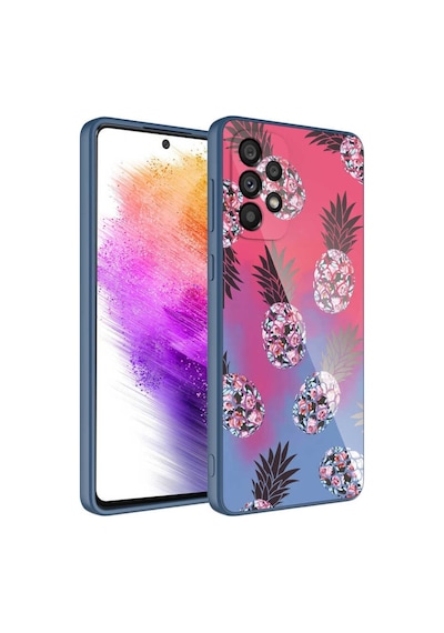 Samsung Uyumlu Galaxy A53 5G Kılıf Kamera Korumalı Desenli Sert Silikon