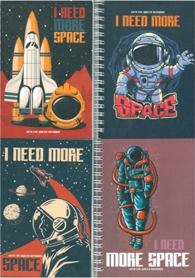 Gıpta Space Spiralli Karton Kapak Defter A6 80 Yp Çizgili 1 Adet