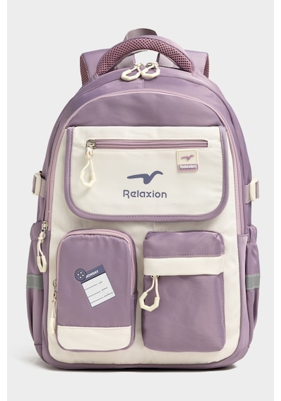 Relaxion Unisex Okul Sırt Gezi Kamp Günlük Öğrenci Sırt Okul Çantası 2469 Lila