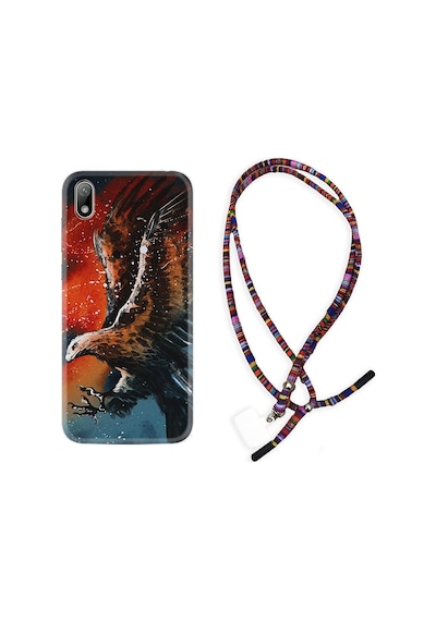 Huawei Y5 2019 Kılıf Rasta Boyun Askılı Kartal Uçarken 1718