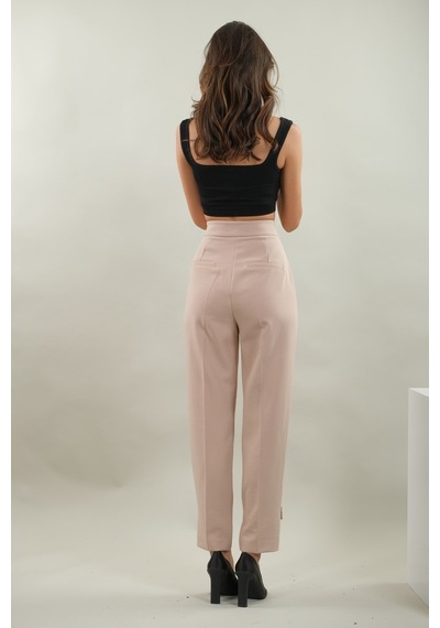 Dilvin 70309 Yüksek Bel Pantolon Bej