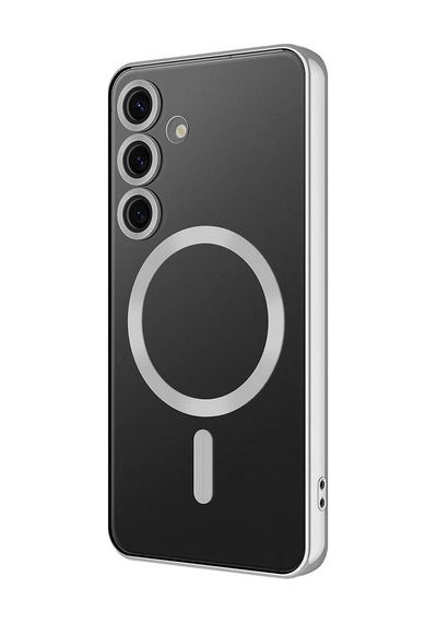 Teknomoda Samsung Galaxy S23 FE Uyumlu Kılıf Kamera Lens Korumalı Renkli Magsafe Şeffaf Silikon